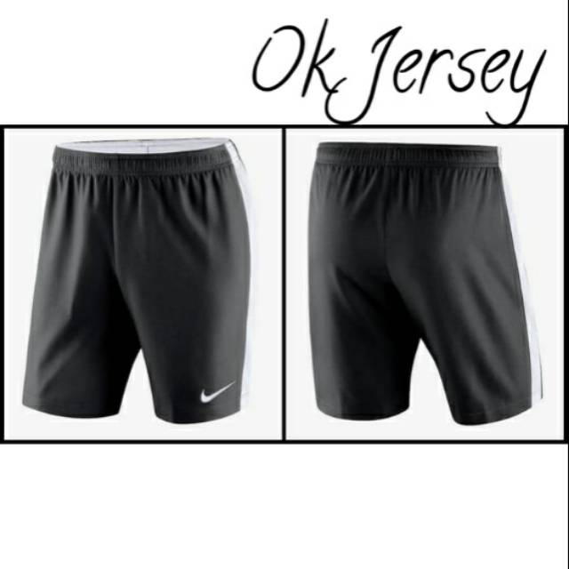 CELANA PENDEK NIKE VENOM RUNNING SPORT STRIPE HITAM