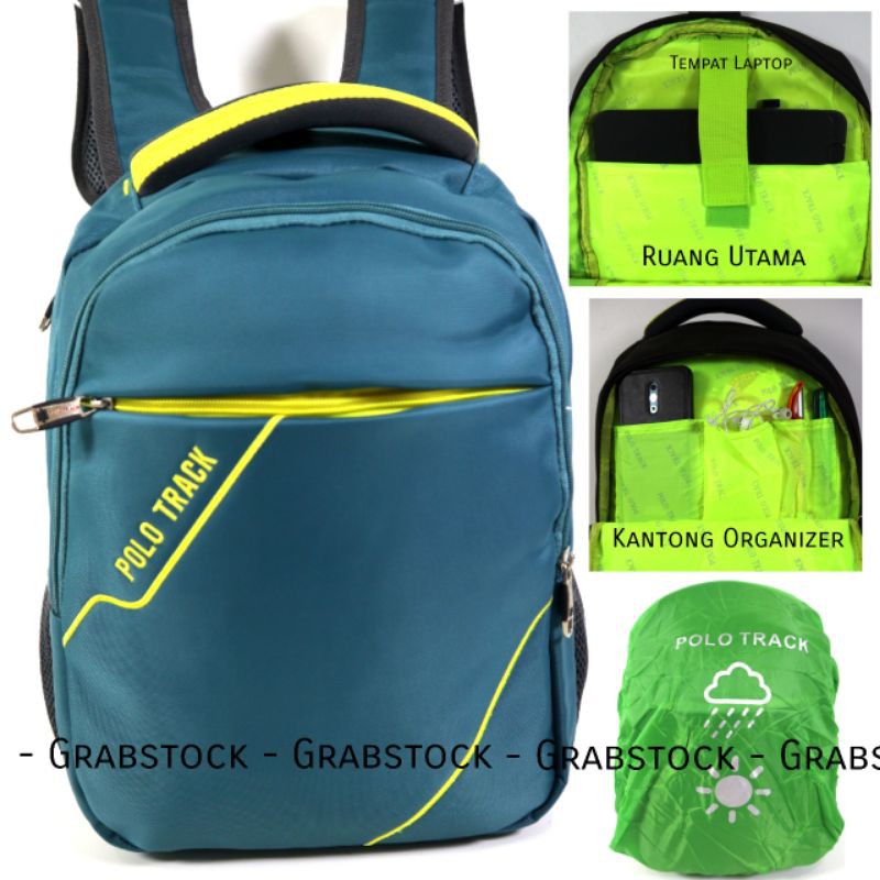 Tracker Impor Ransel Laptop Polo Track Plus Raincover 2811 Grabstock