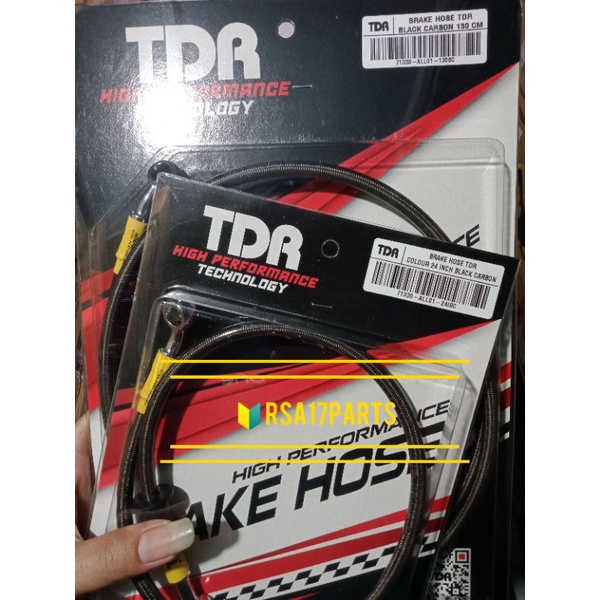 SLANG REM CRF 150/ KLX 150 DEPAN BLK TDR CARBON ORIGINAL