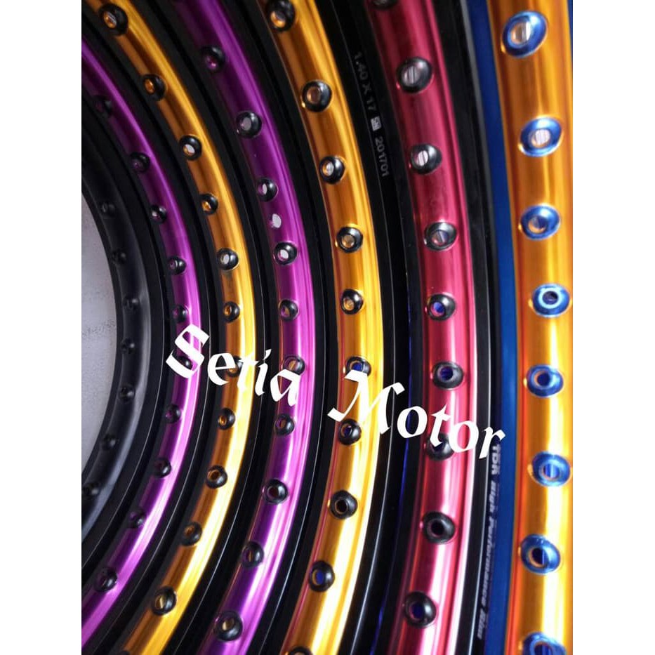 Velg TDR Sepaket Ring 17 Jupiter, Nouvo, Mx, Vega, Supra, Karisma Dll