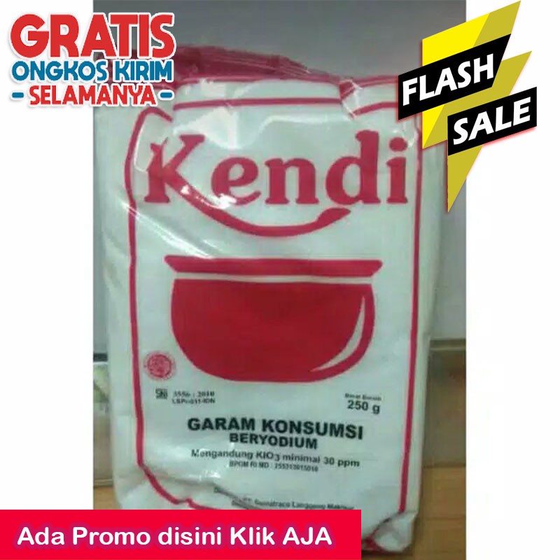 

Garam dapur Kendi garam meja 200gr