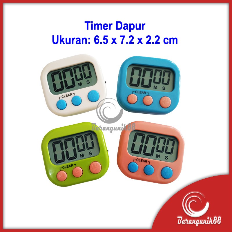 Timer Dapur Kitchen Timer Stopwatch Ada Magnet Suara Nyaring