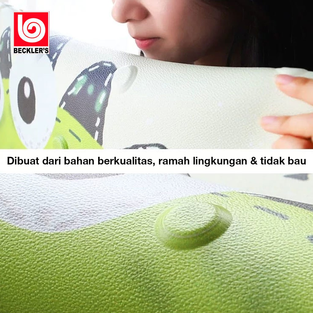 Keset Kamar Mandi bahan kulit PU Gambar Kartun dan rumput Anti Slip.HIGH QUALITY IMPORT