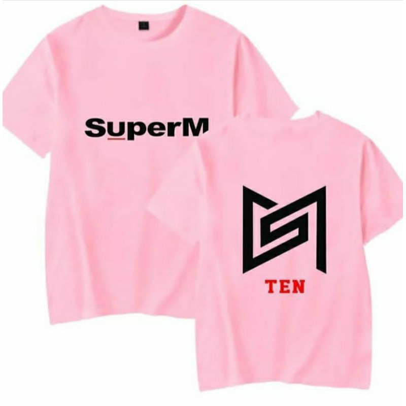 M - XXXXXL(6XL) Kaos/T-Shirt KPOP SUPERM SM JUMBO OVERSIZE BIGSIZE Pria WanitaTaemin Kai Ten