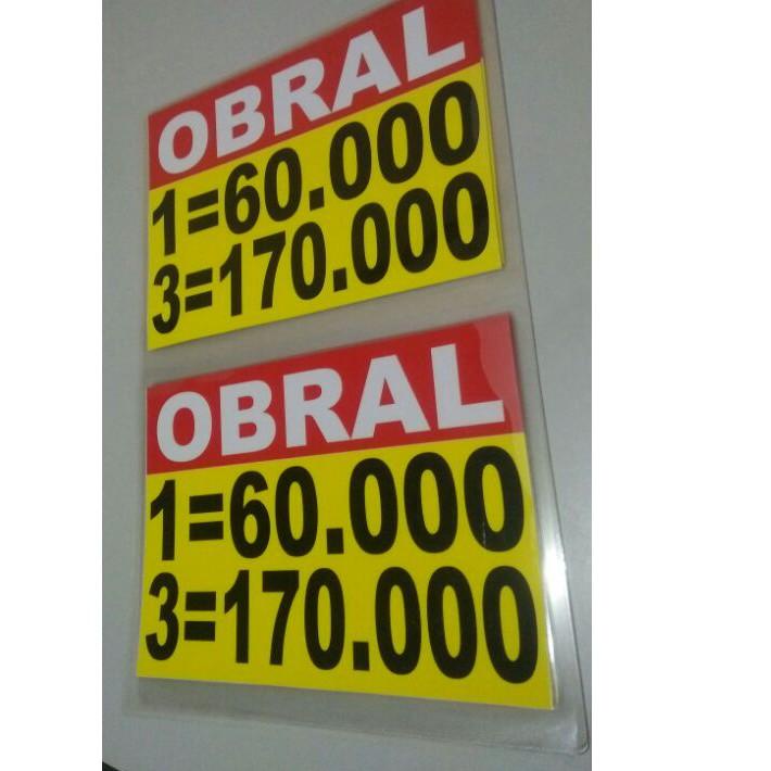 

spesial❤KERTAS TULISAN LAMINATING / KERTAS HARGA BANDROL / NAMETAG HARGA JUALAN / KERTAS OBRAL HARGA JUALAN