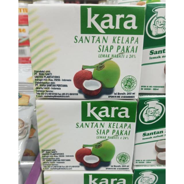 

Kara santan kelapa siap pakai 200 ml