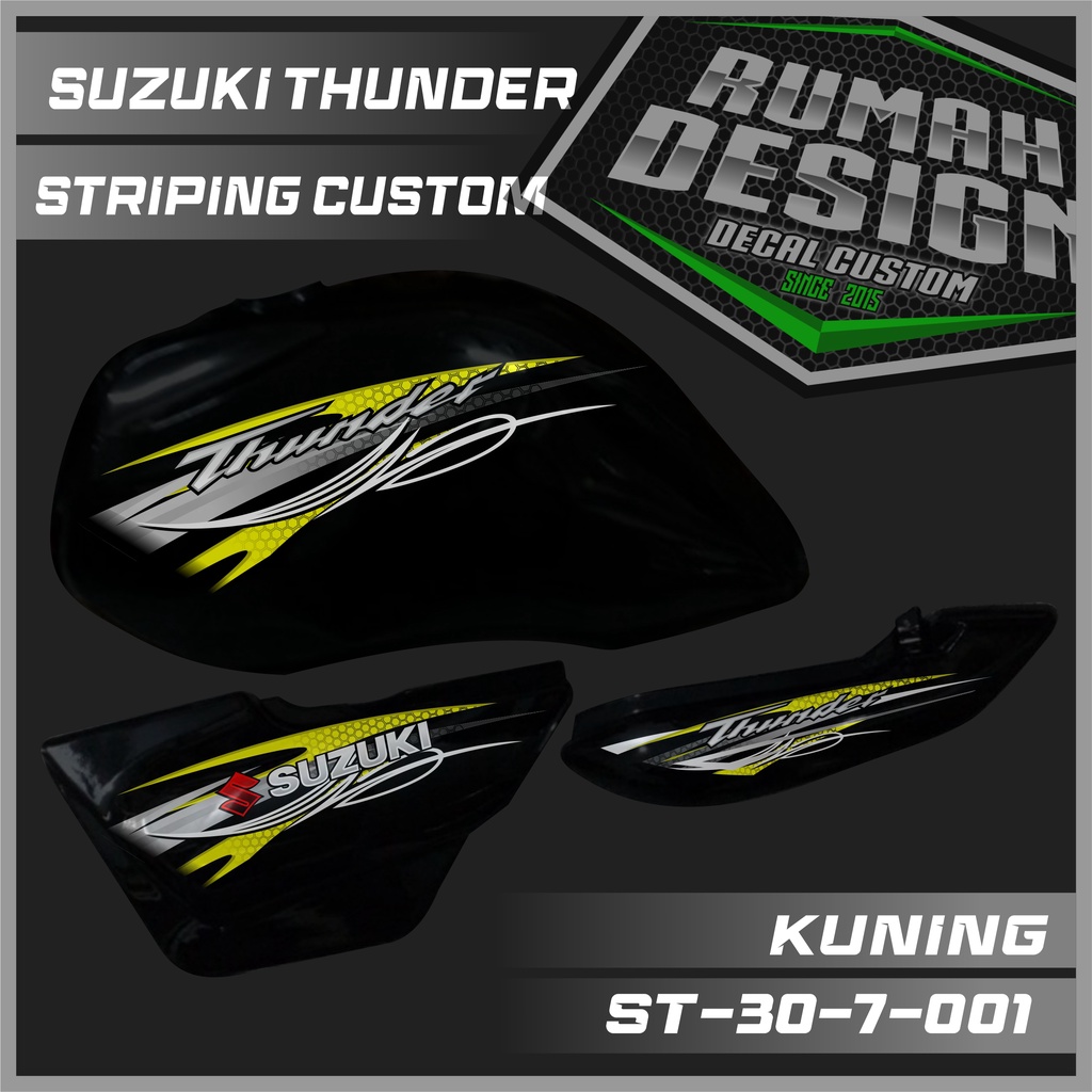 DECAL STICKER STRIPING SUZUKI THUNDER 125 CUSTOM 07