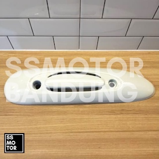 Tutup Tameng Knalpot Scoopy Fi White Putih