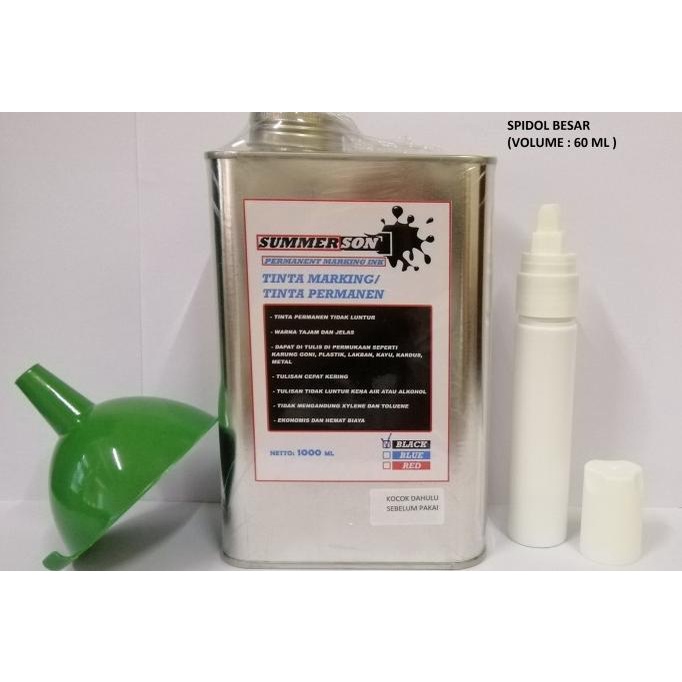 

PROMO Tinta spidol permanent /Marking ink Summerson 1 liter-SPIDOL BESAR/PULPEN GEL/PULPEN LUCU/PULPEN 1 PACK/PENSIL WARNA/PENSIL 2B/PENGHAPUS JOYKO/PENGHAPUS LUCU/RAUTAN PENSIL PUTAR/RAUTAN ELEKTRIK/SPIDOL WARNA/SPIDOL PERMANEN/SPIDOL