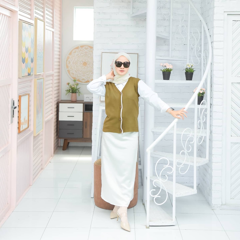 Vest Wanita Terbaru || Mizu Vest (REALPICT) || Rompi Wanita Kekinian || Vest Rajut || Vest Wanita Ca