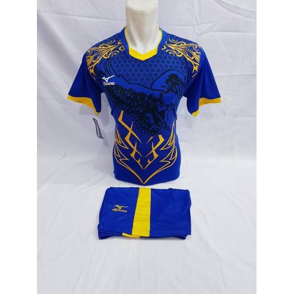 Best Seller.. [TERLARIS BAJU MZ RESTOK ] Baju kaos setelan futsal jersy bola volly mizuno batik