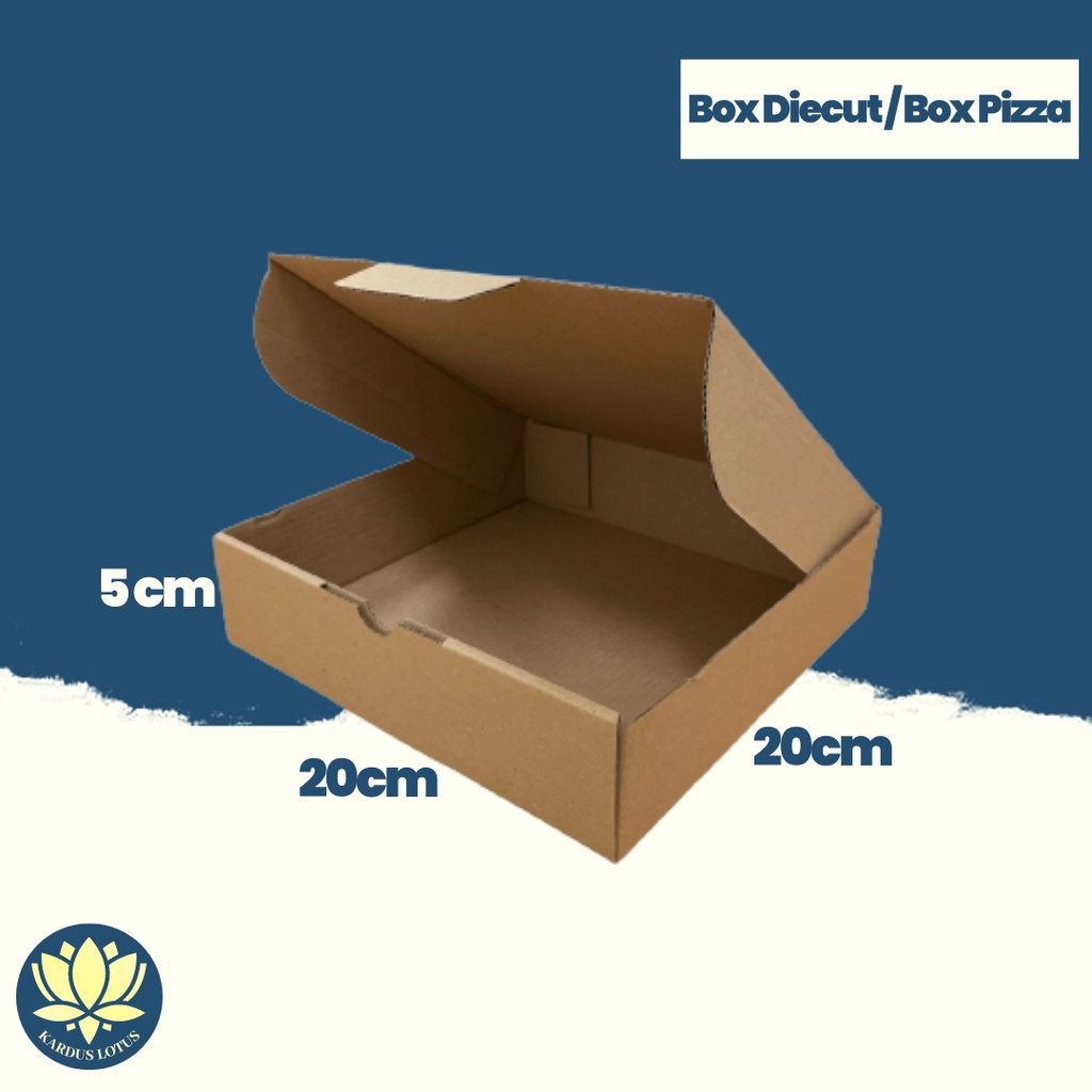 

Box Diecut | Box Pizza (ukuran 20x20x5 cm)