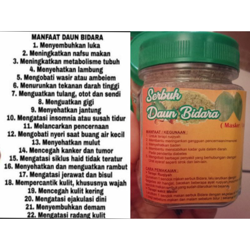 

serbuk daun bidara