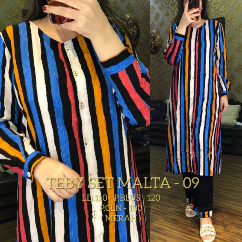 Daster arab TEBY MALTA Series Baju Setelan Rayon Premium