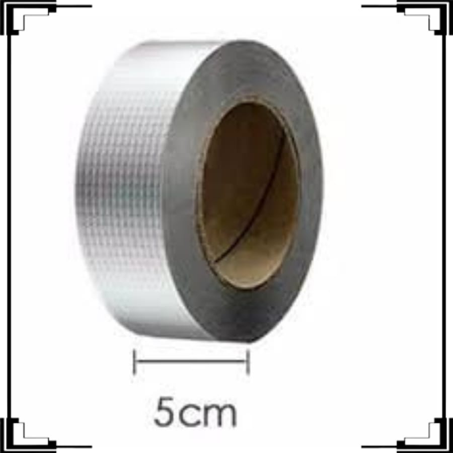 BOS - LAKBAN ALUMINIUM FOIL BUTYL WATERPROOF TAPE LEM ANTI BOCOR 5CM | 3M 5M