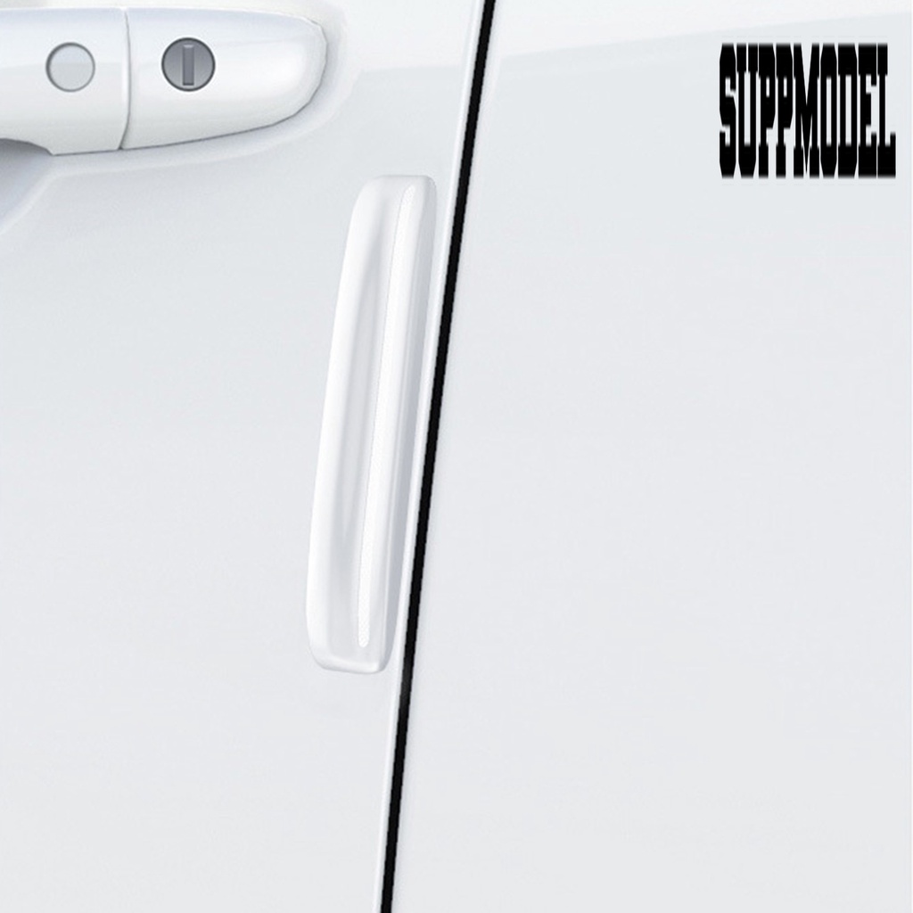 4pcs / Set Stiker Strip Pelindung Kaca Spion Mobil Universal Anti Tabrakan / Gores