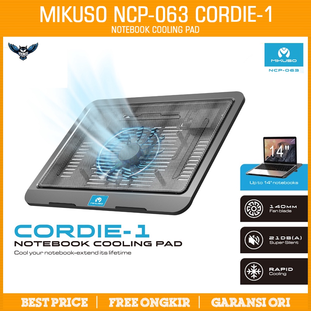 Cooler Pad Mikuso NCP-063 Cordie-1 Notebook / Laptop Cooling Pad