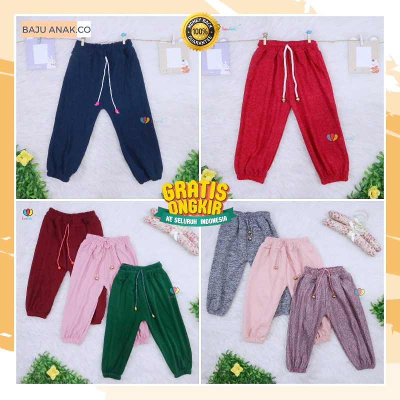 JOGER POLOS 1 - 12 TAHUN ANAK PEREMPUAN MOLY CELANA JOGER ANAK PEREMPUAN CEWE CEWEK IMPORT MURAH