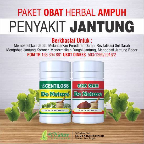 De Nature Obat Jantung Koroner Penyakit Jantung Katup Jantung Bengkak Jantung Bocor Herbal Shopee Indonesia