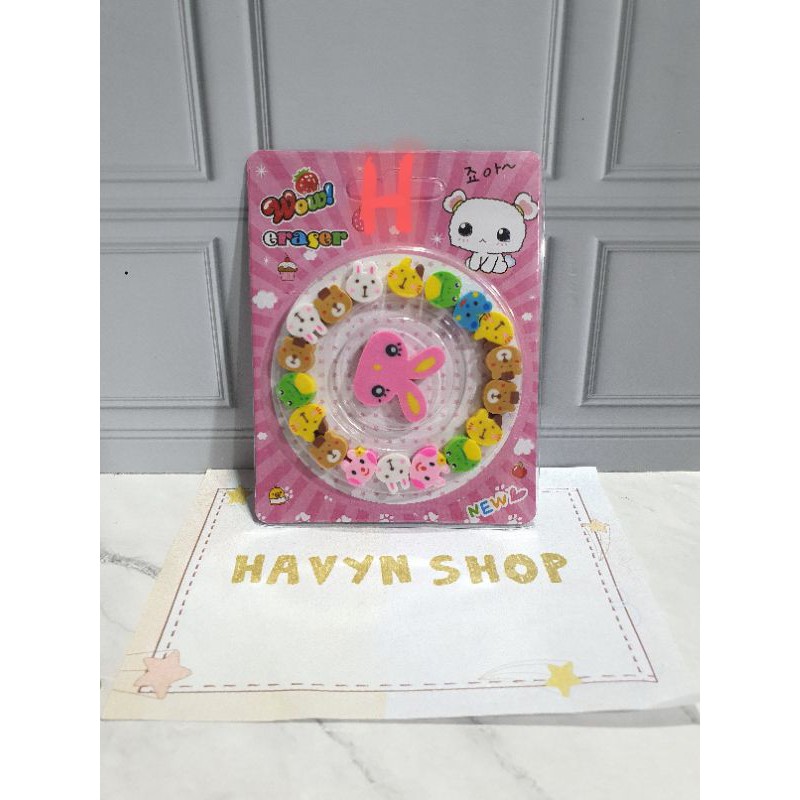 penghapus lingkaran lucu imut/stip fancy/hapusan anak-H