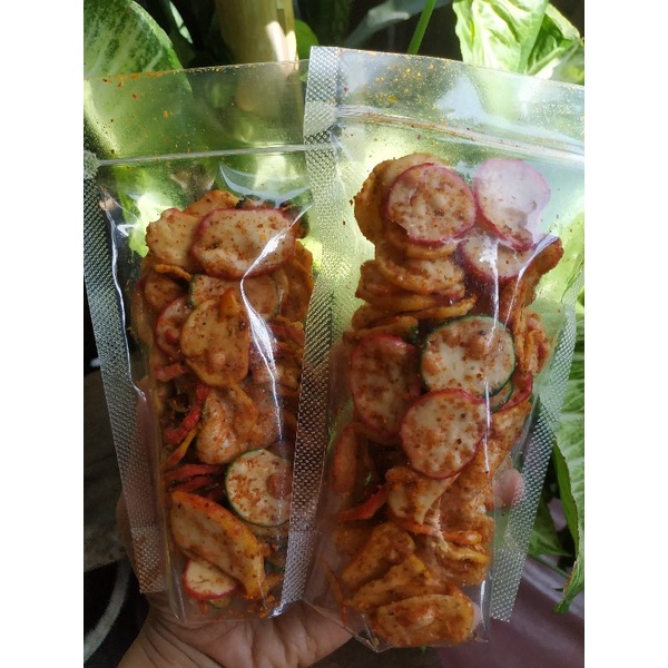 

Kerupuk Seblak Extra Pedas Maknyuss 50gr