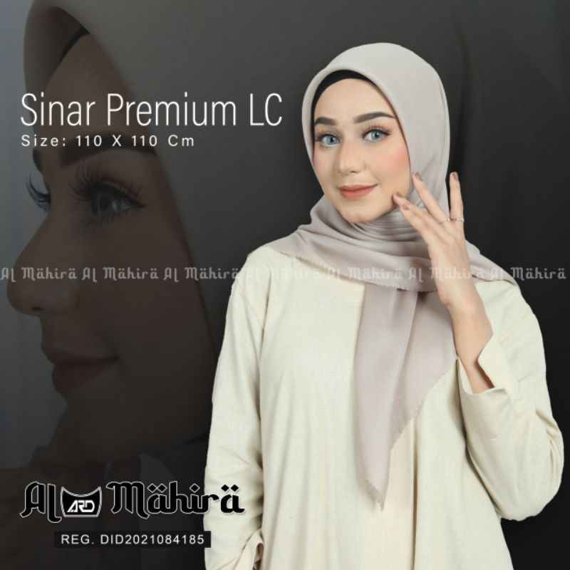 Hijab Segiempat Shinar Glamour / Hijab segi empat shinar premium Lc by al mahira