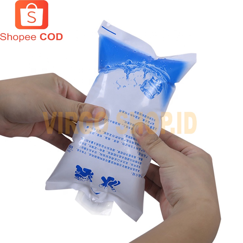 Kantong Air Es Pendingin / Ice Gel Pack 200 ml / Blue Cool Jelly Coller / Ice Pack / Ice Pack Air Cooler / Pendingin / Cool / Ice Gel