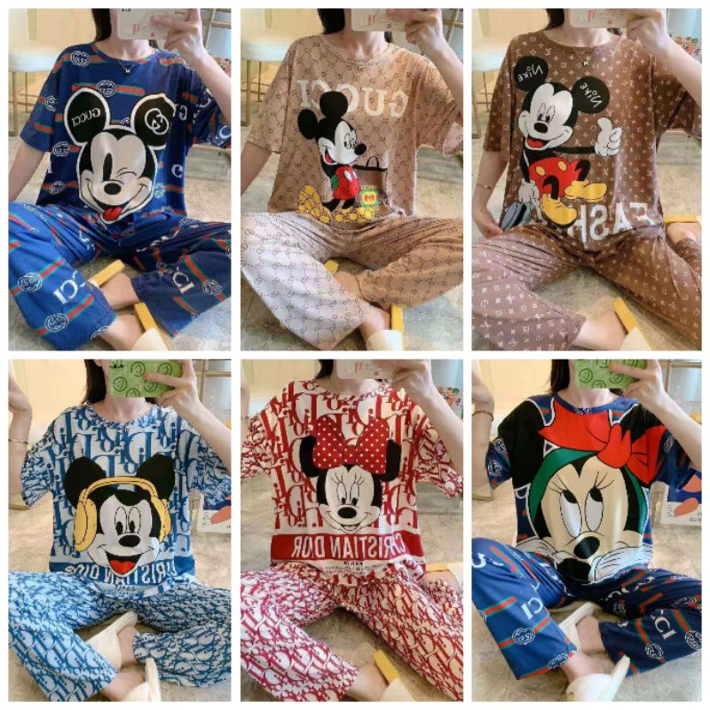 [MERCIEL.CO] - Setelan Import Lengan Pendek Celana Panjang