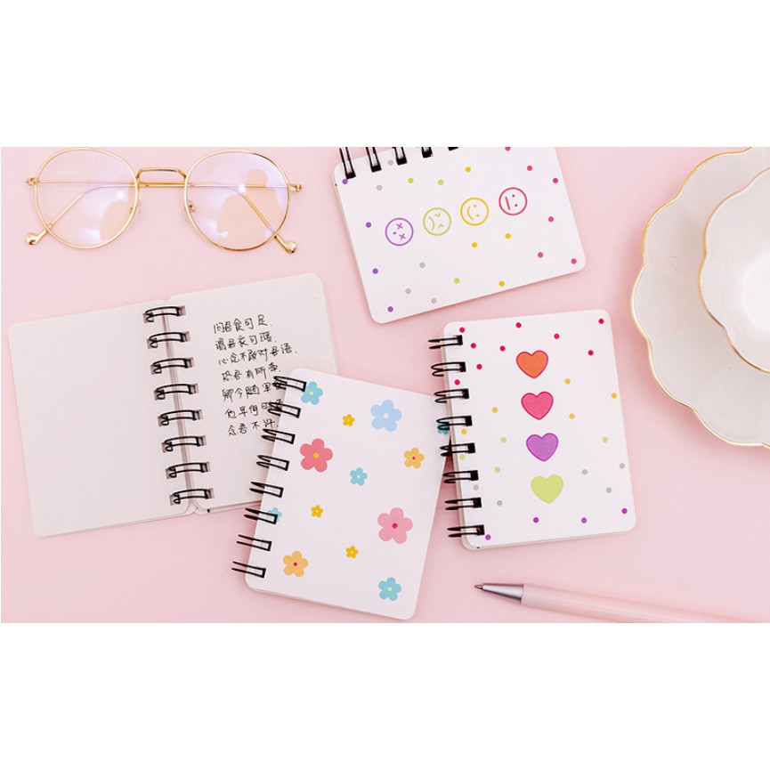 Notebook Motif POLKADOT Polos Simple / Notes Buku Memo Mini Gambar Polkadot Motif Unik / Buku Mini