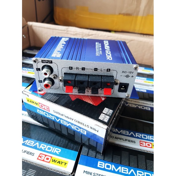 BOMBARDIR MINI STREO AMPLIFIERS HIFI CAR AMPLIFIER 30W 12V