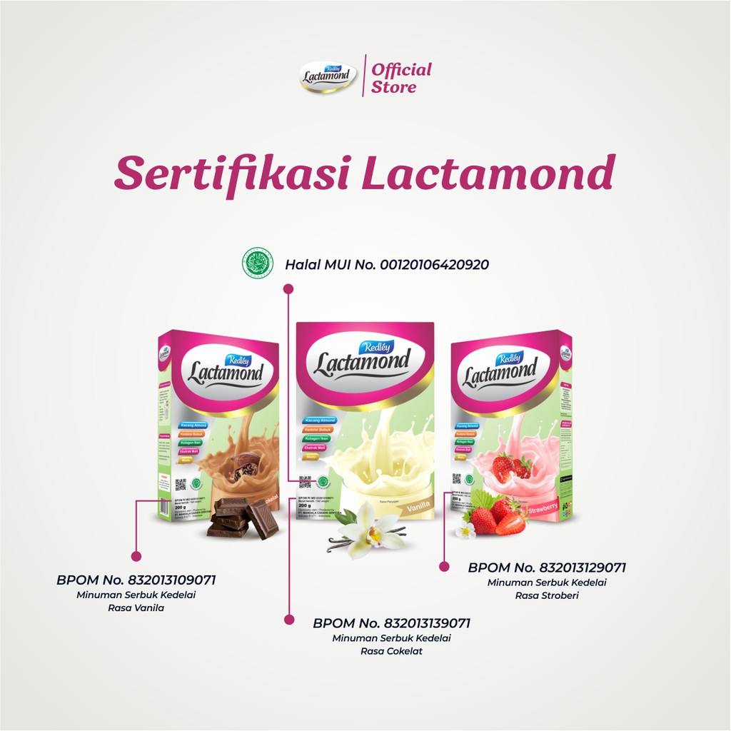 KEDLEY LACTAMOND  Susu Almond Booster ASI | Vanilla | 200gr