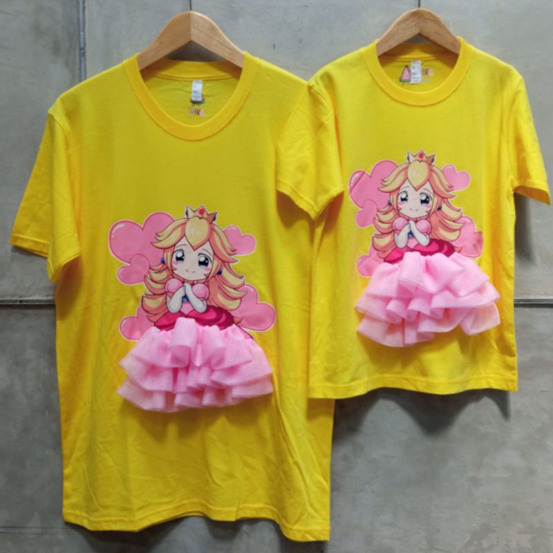 kaos 3D princess peach mario bross