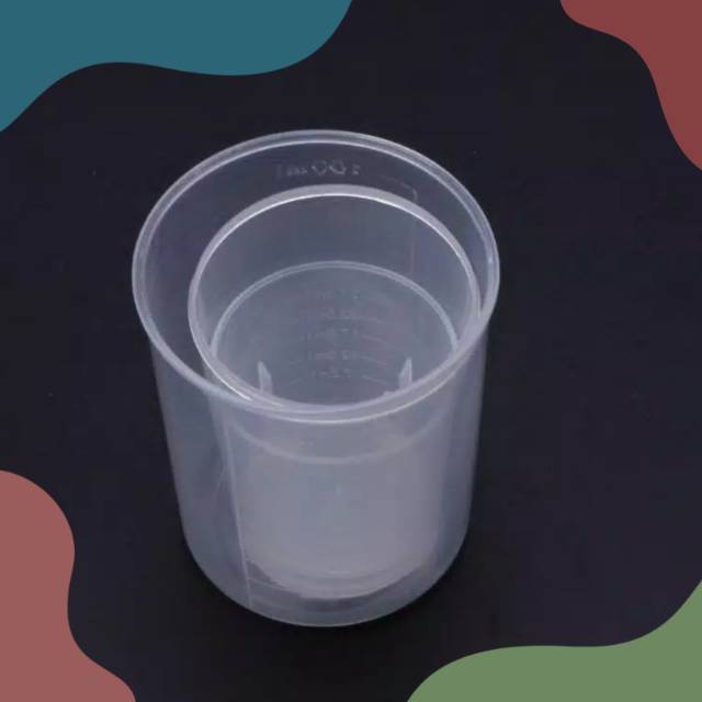 3pcs Gelas Ukur/Gelas Takaran Resin 30 50 100ml bahan plastik