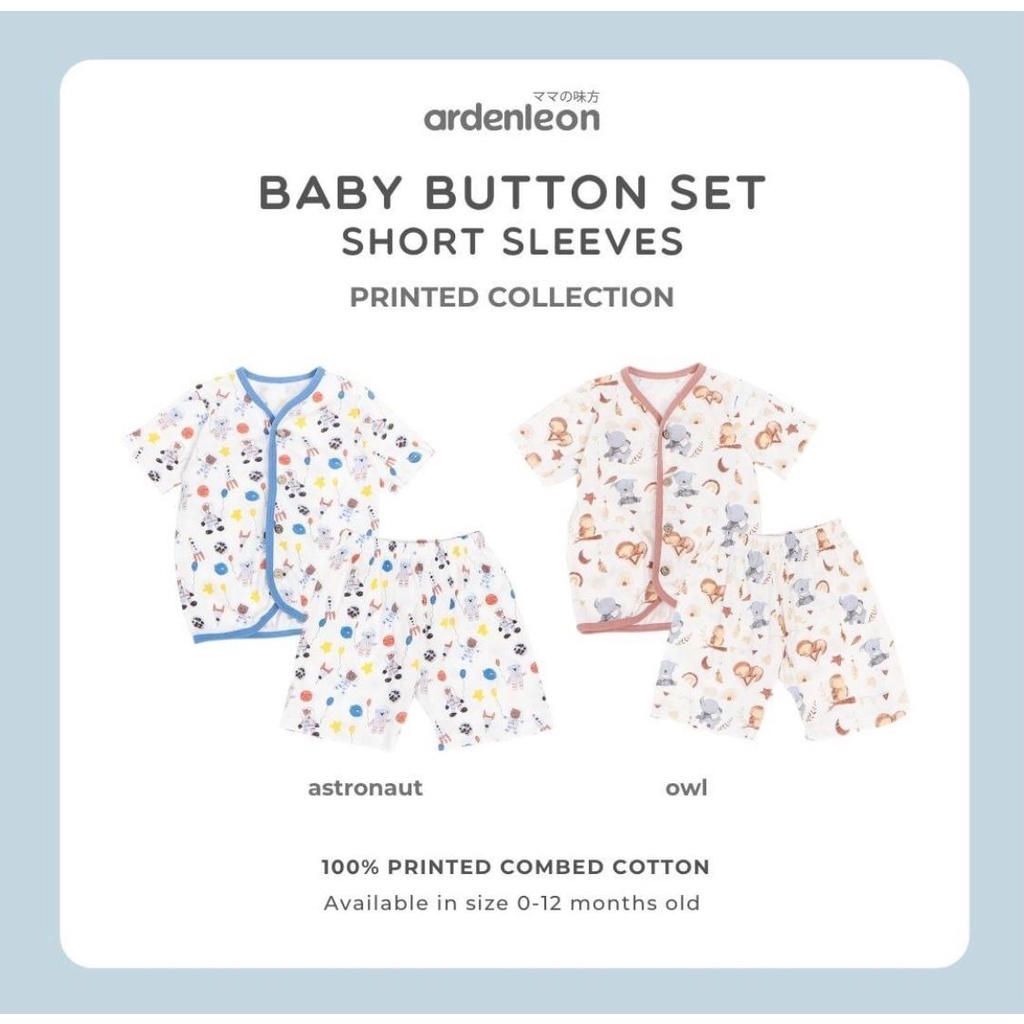 Ardenleon - Printed Coleection Button Set Short Sleeveless