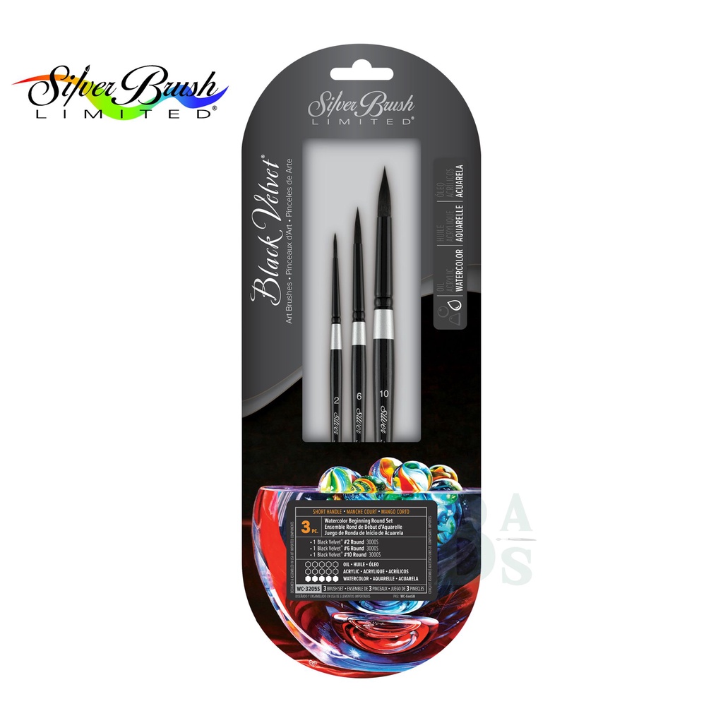 

Silver Brush - 3pc Set Beginner Round - (WC - 3205S)