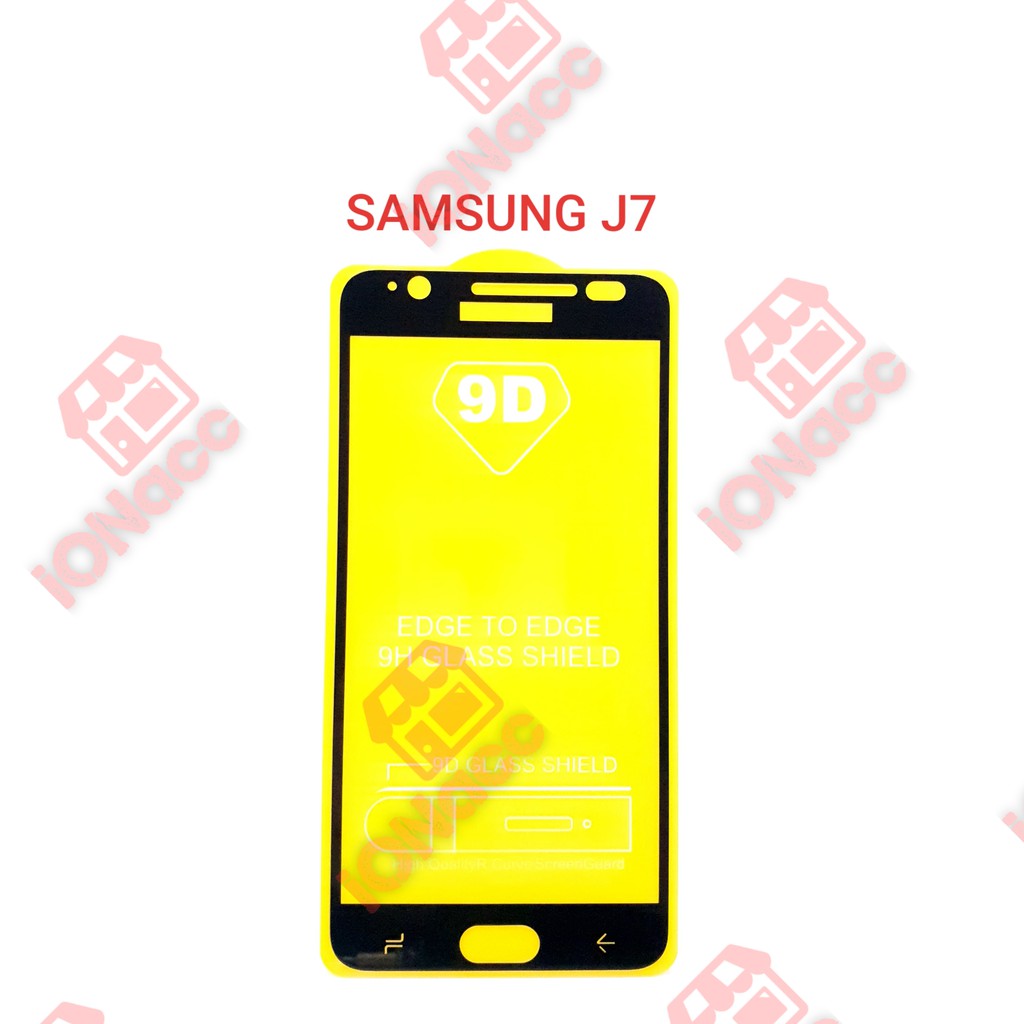 TEMPERED GLASS FULL LEM 5D 9D SAMSUNG J7 ANTI GORES KACA FULL HD