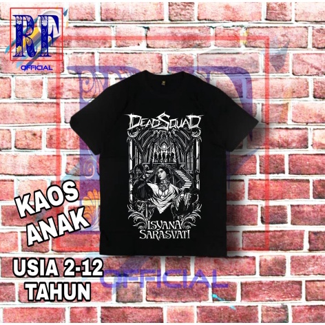Kaos baju anak DEADSQUAD X ISYANA SARASVATI IL SOGNO t-shirt band metal musik rock kaos band oversiz