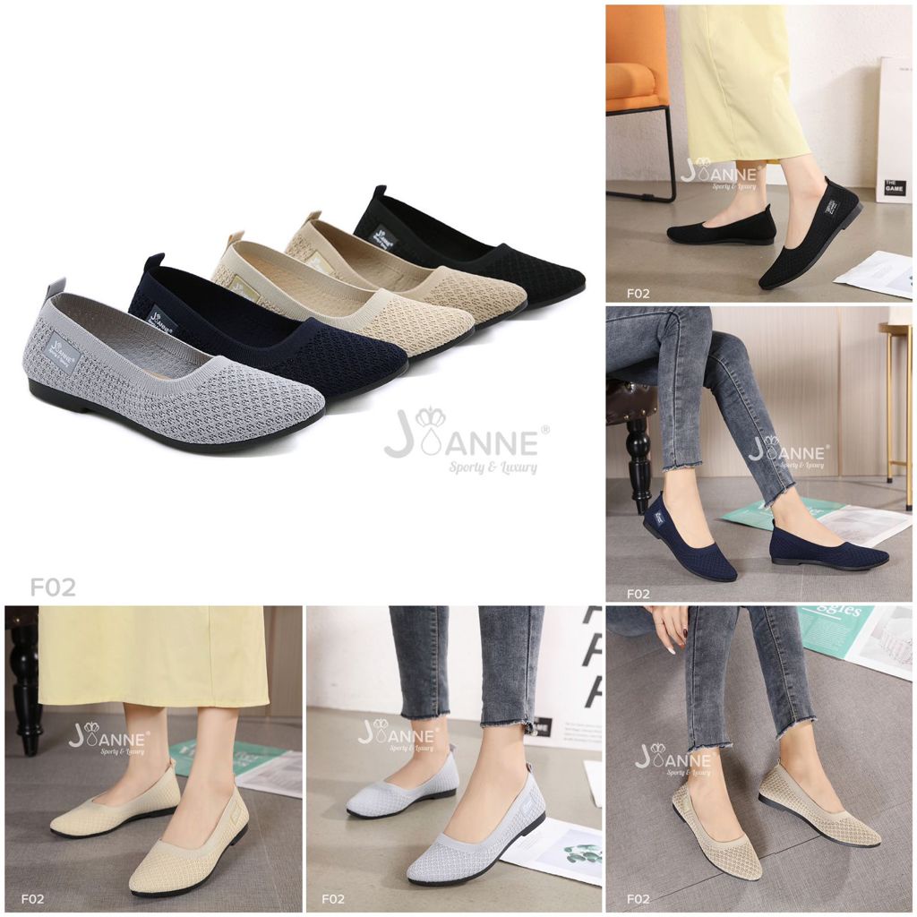 JOANNE FlyKnit Slip On Shoes #F02 ORIGINAL