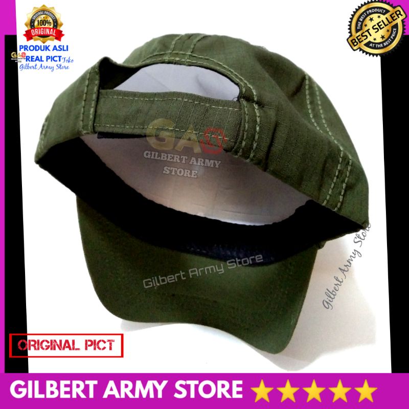 Topi Tactical original Hijau Army Pria dewasa Terbaru Tni Polri Kualitas premium GILBERT ARMY STORE