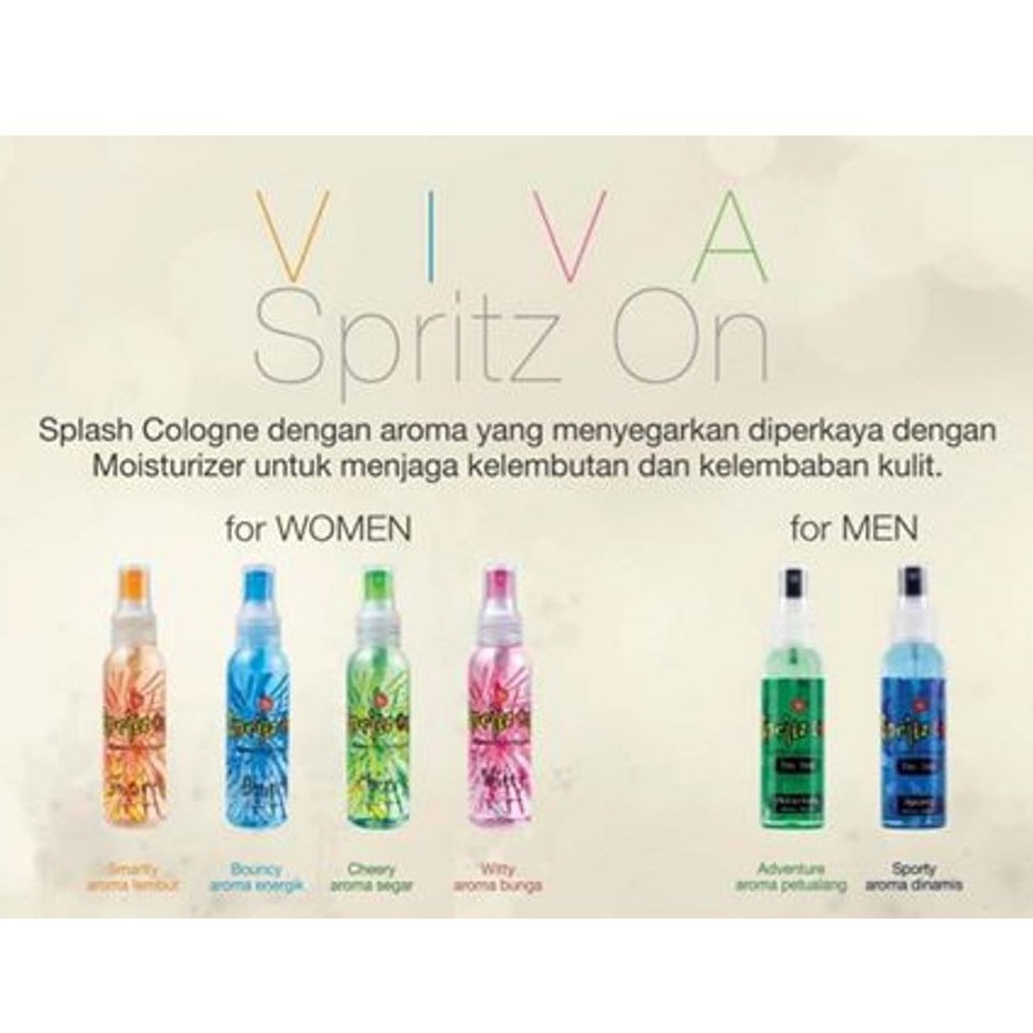 ☘️ CHAROZA ☘️ VIVA Spritz On Splash Cologne 100ML