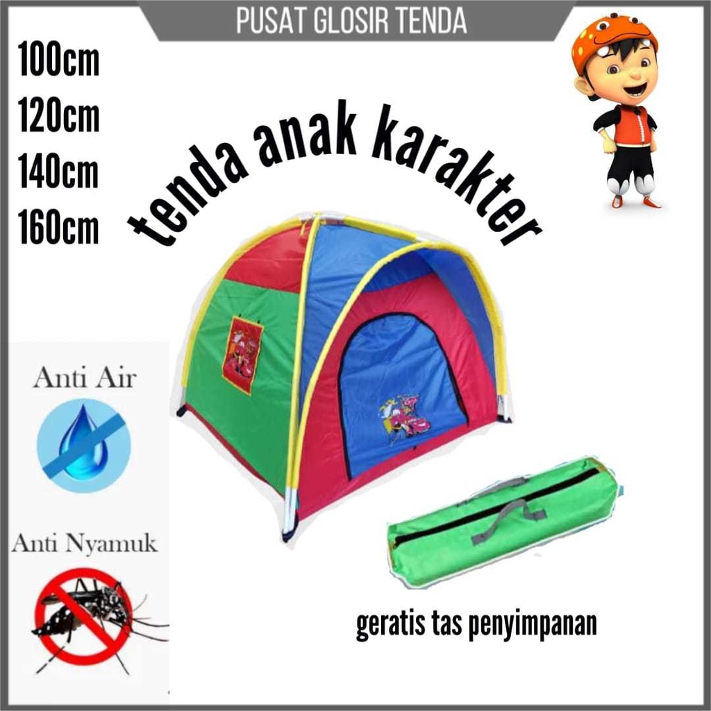 Tenda Anak Karakter Spiderman/cars/boboiboy/tayo  Tenda Anak Dari Paralon  Tenda Anak Murah ukuran 1