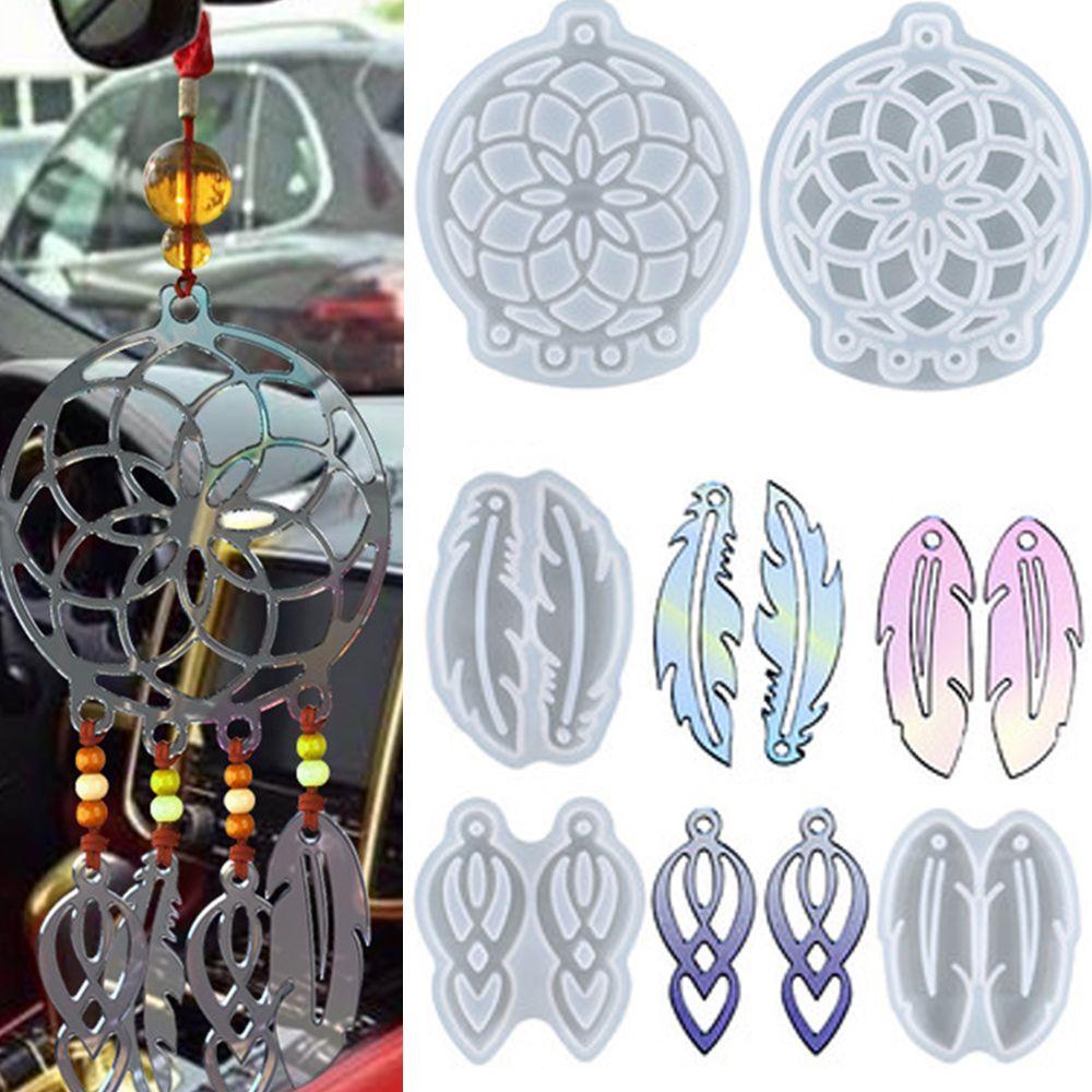 Top Dream Catcher Mold Art Silicone Moulds DIY Craft Handmade Cetakan Silikon Untuk Resin