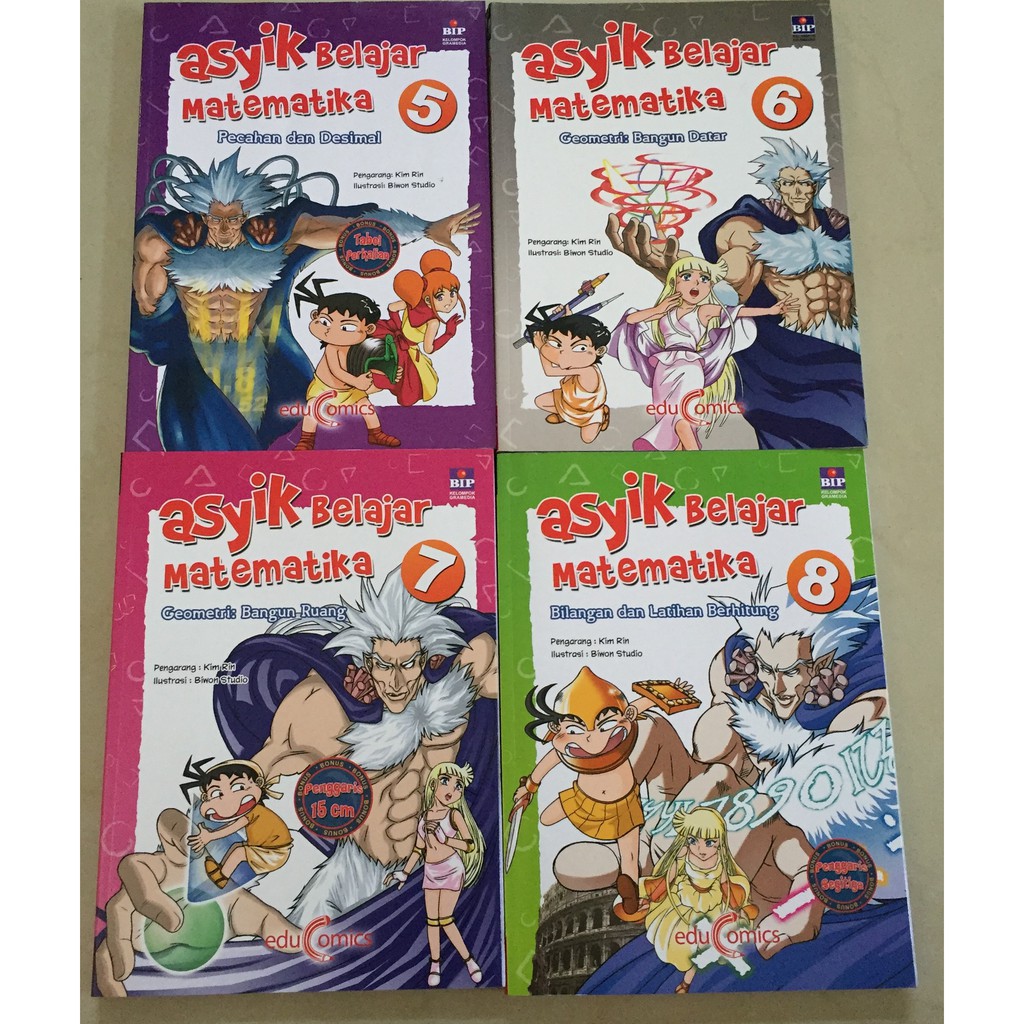 Buku Second/Bekas Asyik Belajar Matematika.  Author: eduComics