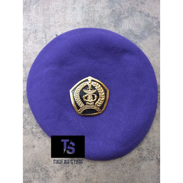 Jual Baret Menwa Lengkap Dengan Emblem Baret Ungu Menwa Shopee