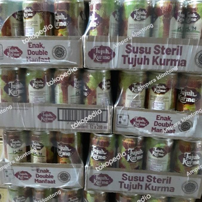 

[COD] susu steril tujuh kurma 200ml 1ds (12 kaleng) [COD]