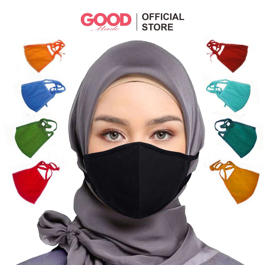 MASKER | MASKER HIJAB | MASKER KAIN KATUN | MASKER TALI | MASKER 2 LAPIS | ANTI VIRUS | COD