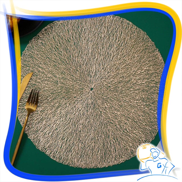 Tatakan PVC Placemat Kotak Bulat Daun Piring Meja Makan Table Mat Anti Air Minyak