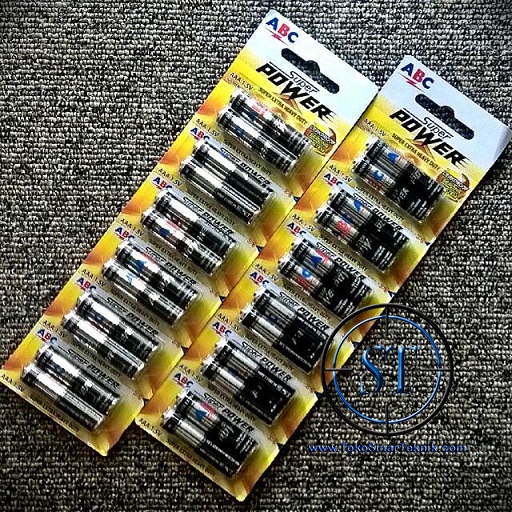 12 Pcs Baterai ABC Super Power AAA 1 Renceng isi 12pcs Battery A3 Batere Batre isi 12pcs