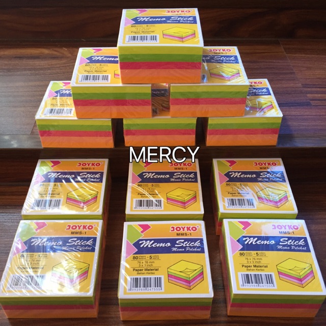 400 Lembar - Memo Tempel 5 Warna Sticky Note Pastel Colour Memo Stick-2