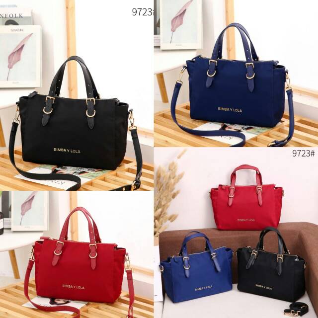 Hoh BIMBA Y LOLA PLATINUM HIGH QUALITY TOTE ZIPPER BAG 9723*